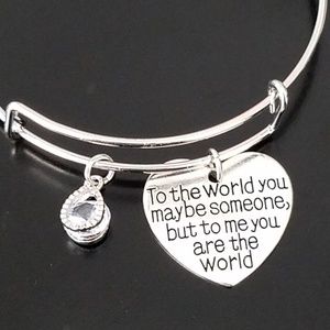 Friend bracelet, friend jewelry, you are the world